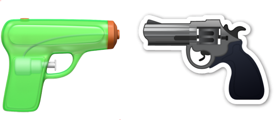 12 Year Old Girl Faced Criminal Charges After She Wrote - Emoji Water Gun (572x286), Png Download