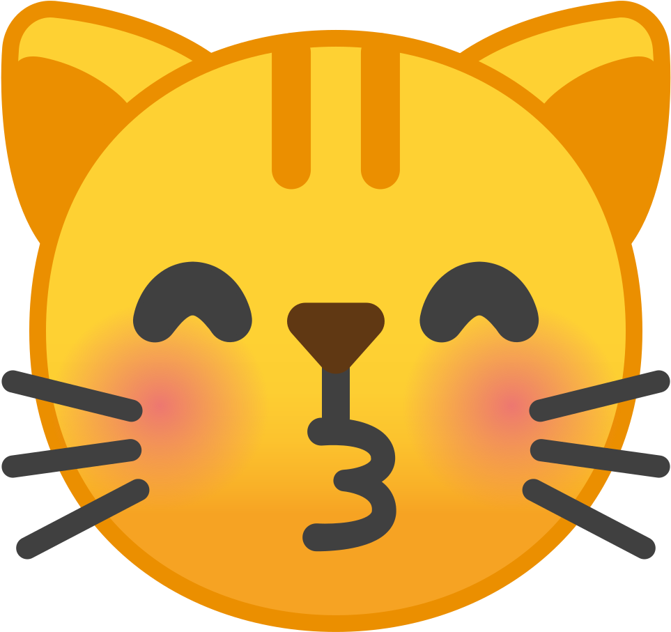 Download Svg Download Png - Android O Cat Emoji (1024x1024), Png Download
