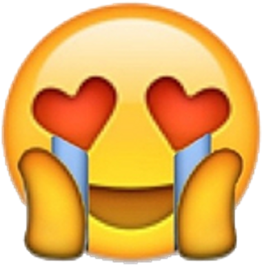 Png Edit Freetoedit Tumblr Overlay Emoji - Emoji Heart Eyes Png (1024x1024), Png Download
