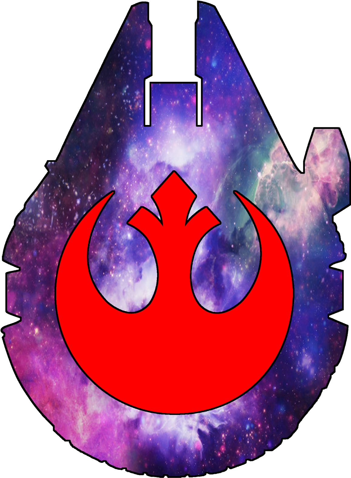 Millennium Falcon Rebel Galaxy Tattoo Idea - Star Wars Rebel Millenium Falcon (1600x1600), Png Download