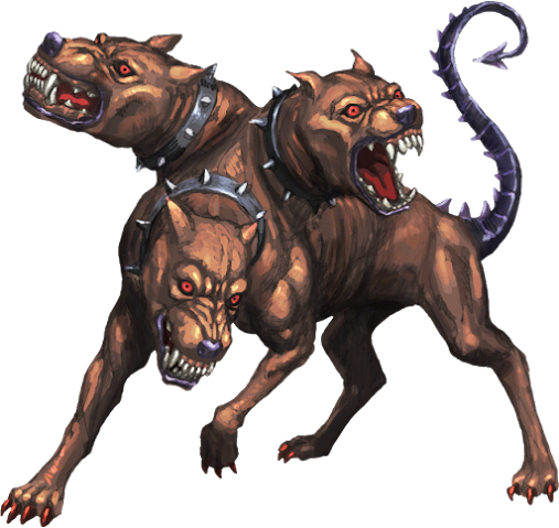 I, Me And Myself = Cerberus The Three-headed Hell Hound - Greek Mythology Cerberus (507x479), Png Download