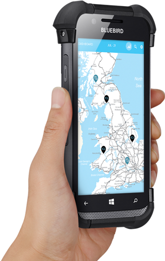 Designed With The Usability, Built For Enterprise Needs - Bluebird Phone (333x514), Png Download