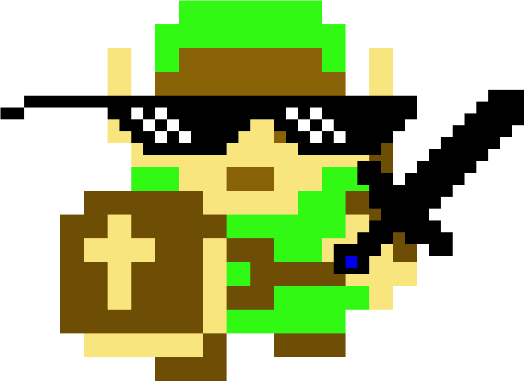 Dank Link - Legend Of Zelda Link 8 Bit (1200x1200), Png Download