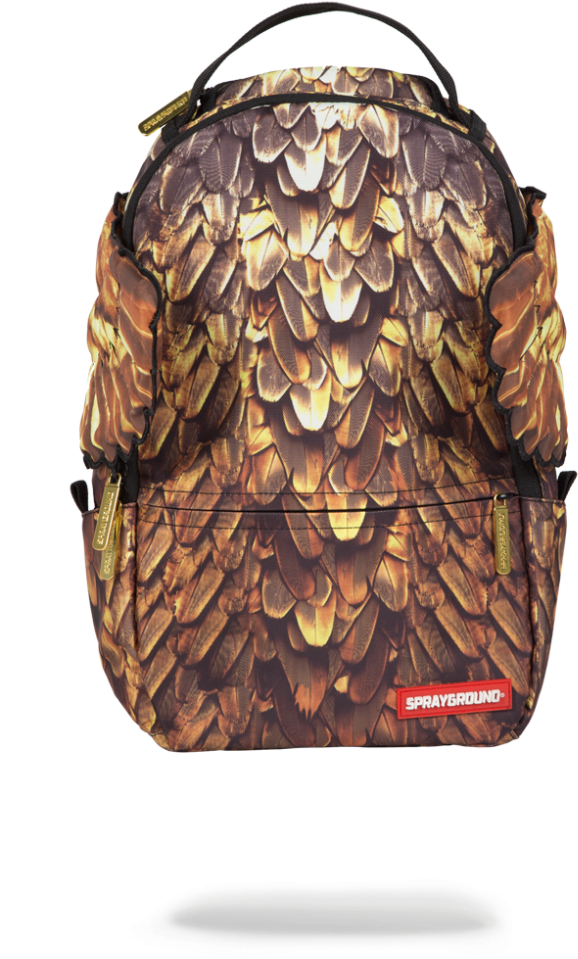 $0 - - Sprayground Lil Gold Wings (802x1023), Png Download