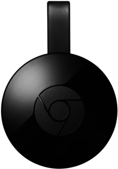 Chromecast Front View - Circle (480x517), Png Download