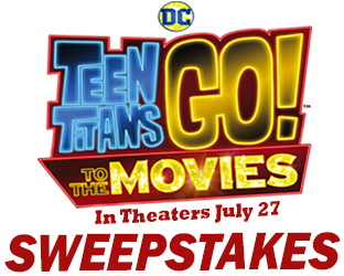 Teen Titans Go To The Movies Sweepstakes - Teen Titan Go Movie Png (686x258), Png Download