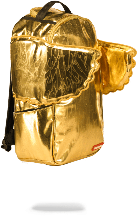 Sprayground- King Midas Wing Backpack - Gold Sprayground Backpack (802x1023), Png Download