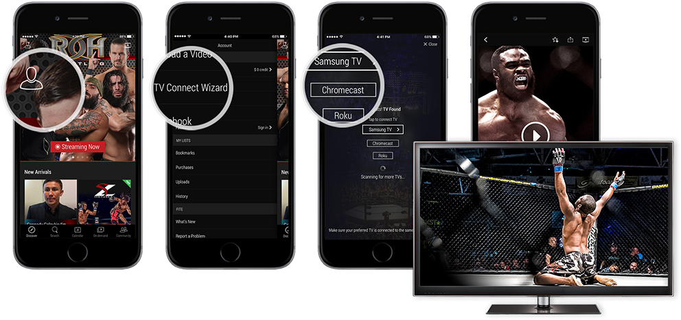 Connect Fite Tv To Tv - Fite Tv Apk (1000x481), Png Download