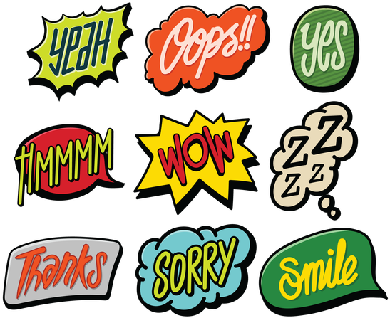 Collection Of Comic Speech Bubbles - Comics (600x600), Png Download