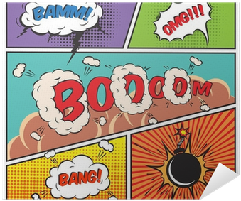 Art Print: Macrovector's Comic Speech Bubbles, 30x30in. (400x400), Png Download