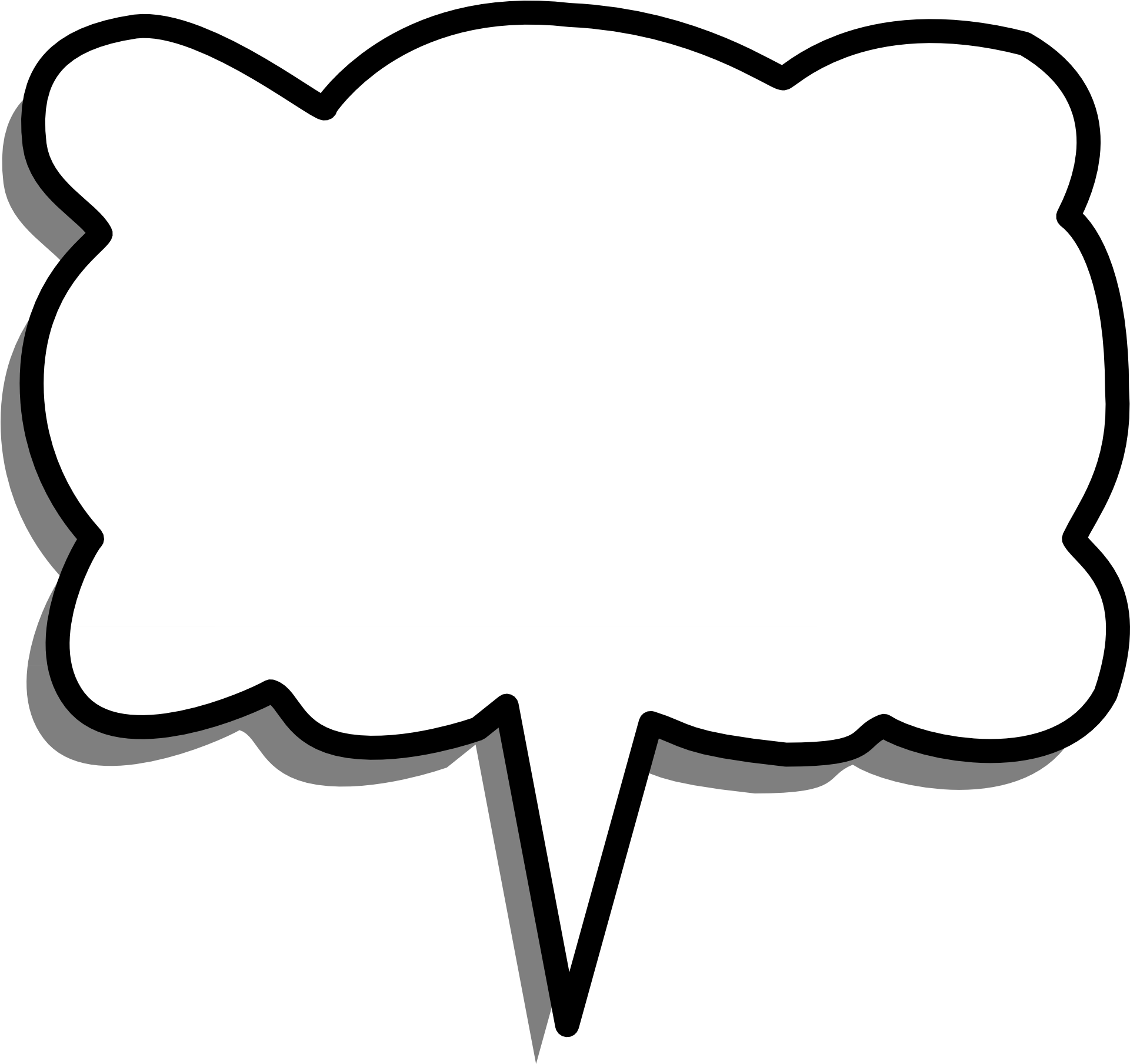 2085 X 1926 - Speech Balloon (2085x1926), Png Download