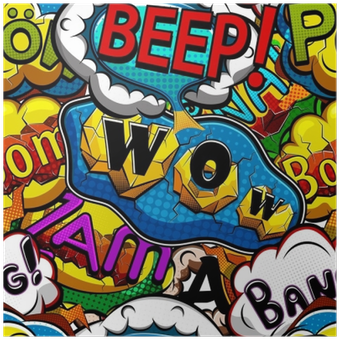 Multicolored Comics Speech Bubbles Seamless Pattern - Comics (400x400), Png Download