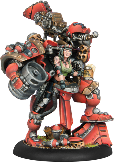 Warmachine Hordes Bombardier Bombshell - Man O War Bombshell (520x554), Png Download