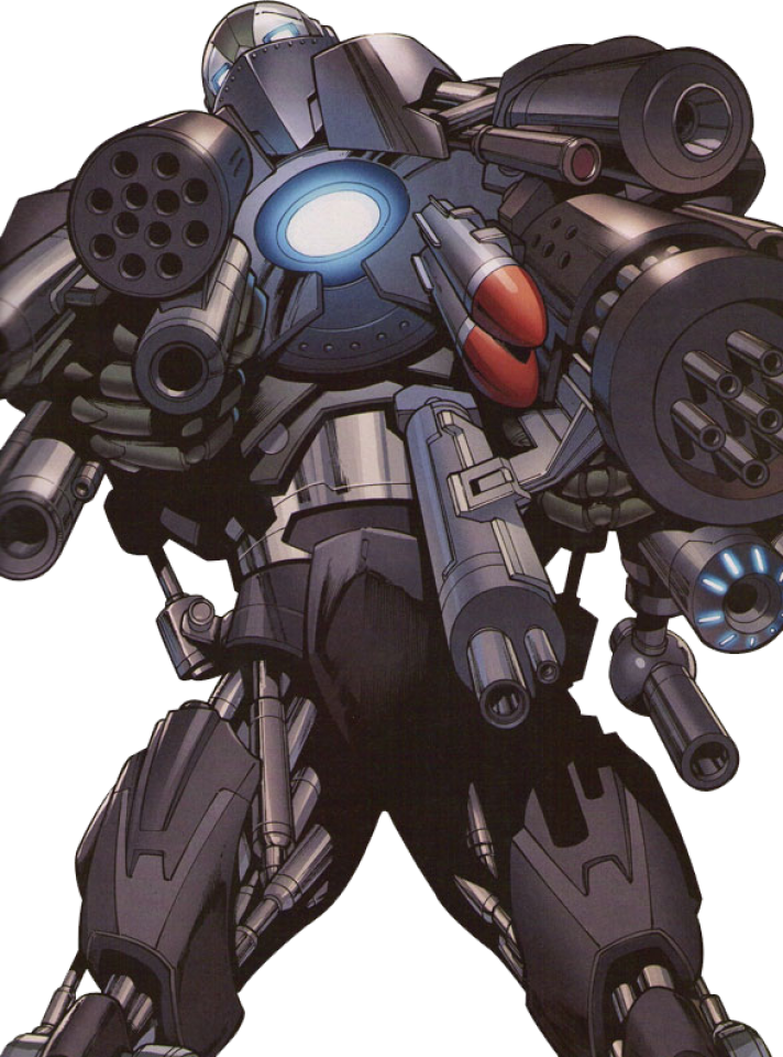 Ares & War Machine Vs - War Machine Hulk Buster (712x960), Png Download