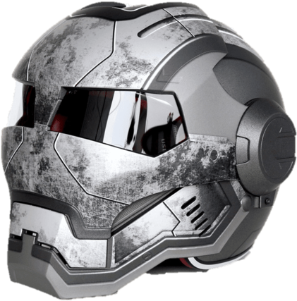 Family Avenue War Machine Motorcycle Helmet Matte Grey - Motorcycle Helmet (530x530), Png Download