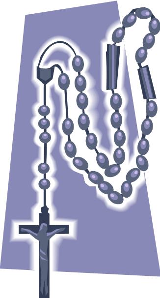 Rosary - Christian Cross (326x606), Png Download