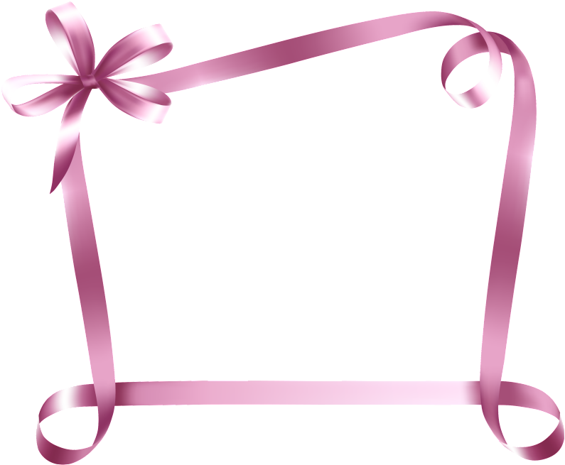 Pink Ribbon Decoration Vector - Buon Compleanno Stella (1024x682), Png Download