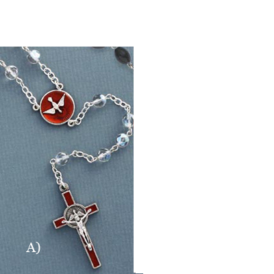 Confirmation Rosary Crystal - Rosary (400x400), Png Download