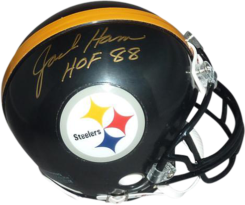 Jack Ham Autographed Pittsburgh Steelers Mini Helmet - Pittsburgh Steelers (500x500), Png Download