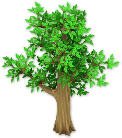 Small Leafy Tree - Royalty-free (548x548), Png Download