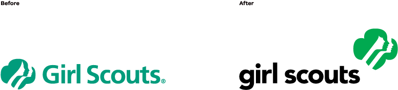 Girl Scouts Of The Usa Logo Png (780x246), Png Download