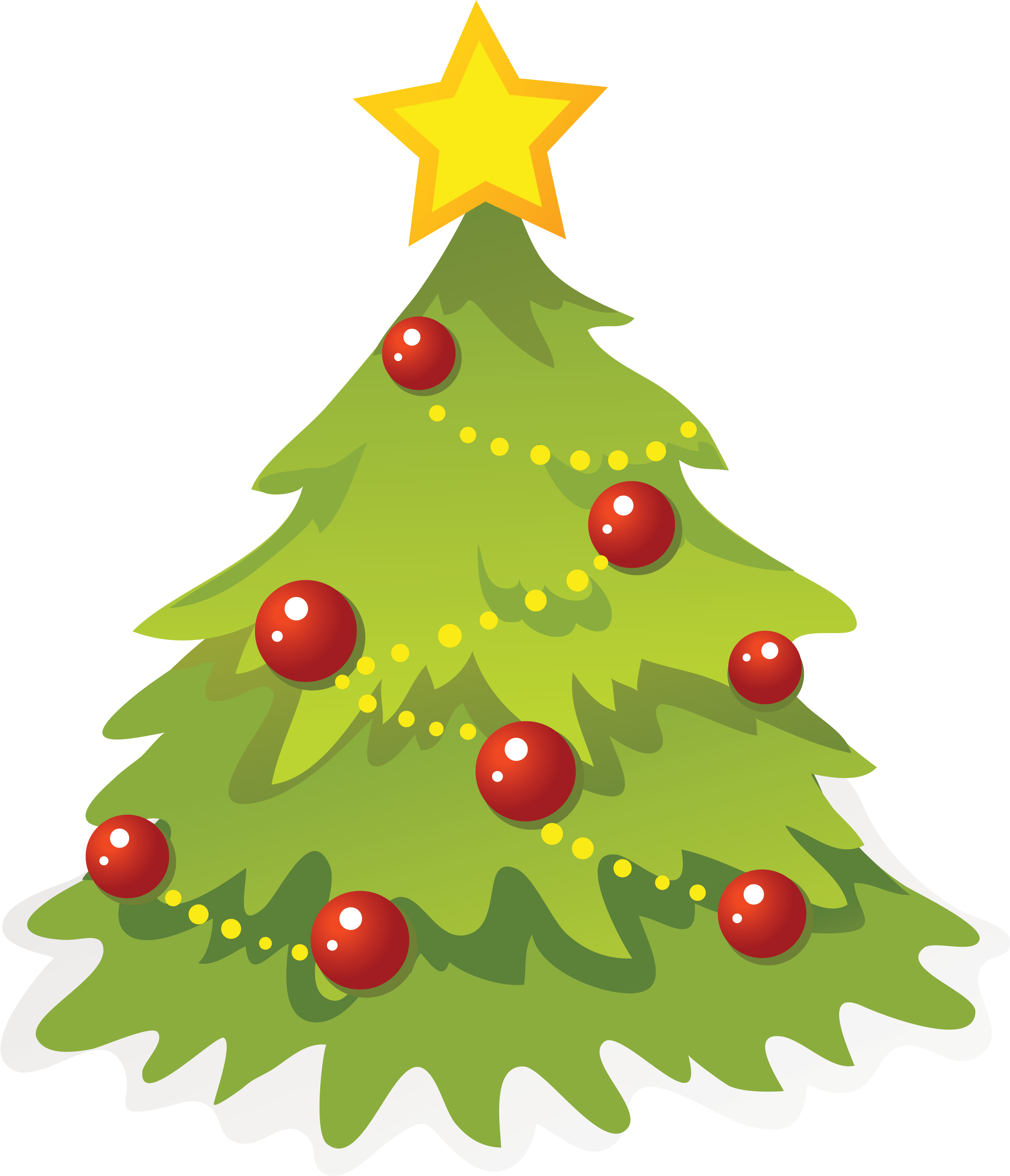 Christmas Tree Png - Christmas Decoration Illustration Png (3443x3965), Png Download