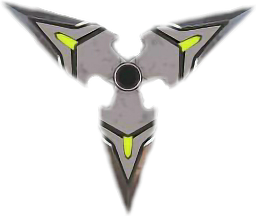 Genji Shuriken Png - Genji Shuriken No Background (500x422), Png Download