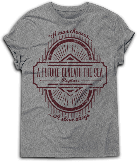 Gamerborn A Man Chooses Biohock T Shirt - T-shirt (576x576), Png Download