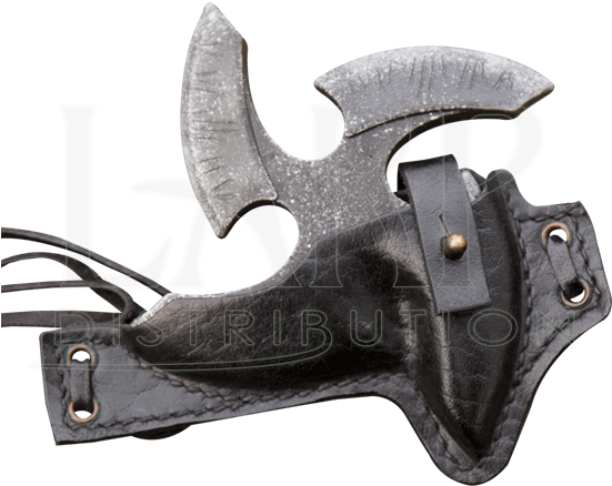 Shuriken Leather Holder - Leather (550x550), Png Download