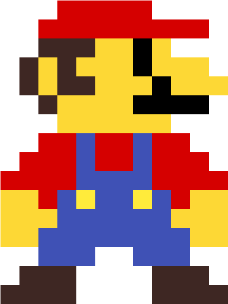 Mario Maker - Mario 8 Bits (1184x1184), Png Download