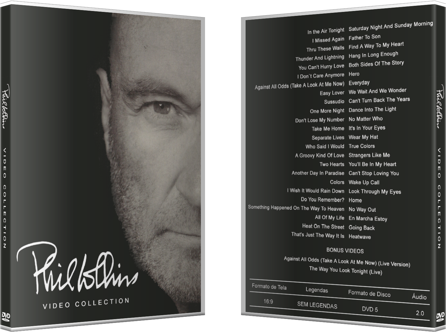 Phil Collins - Video Collection - Life Less Ordinary - (australian Import Dvd) (1482x1105), Png Download