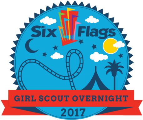 Six Flags Girl Scout Overnight Patch - Ten Toes Down (480x480), Png Download