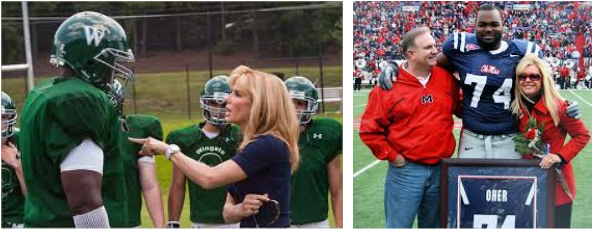 Starring Sandra Bullock, Tim Mcgraw, Quinton Aaron, - Blind Side Histoire Vraie (593x230), Png Download