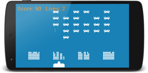 The Completed Space Invaders Game Running On An Android - La Scienza Divertente - Caprara Giovanni (600x296), Png Download