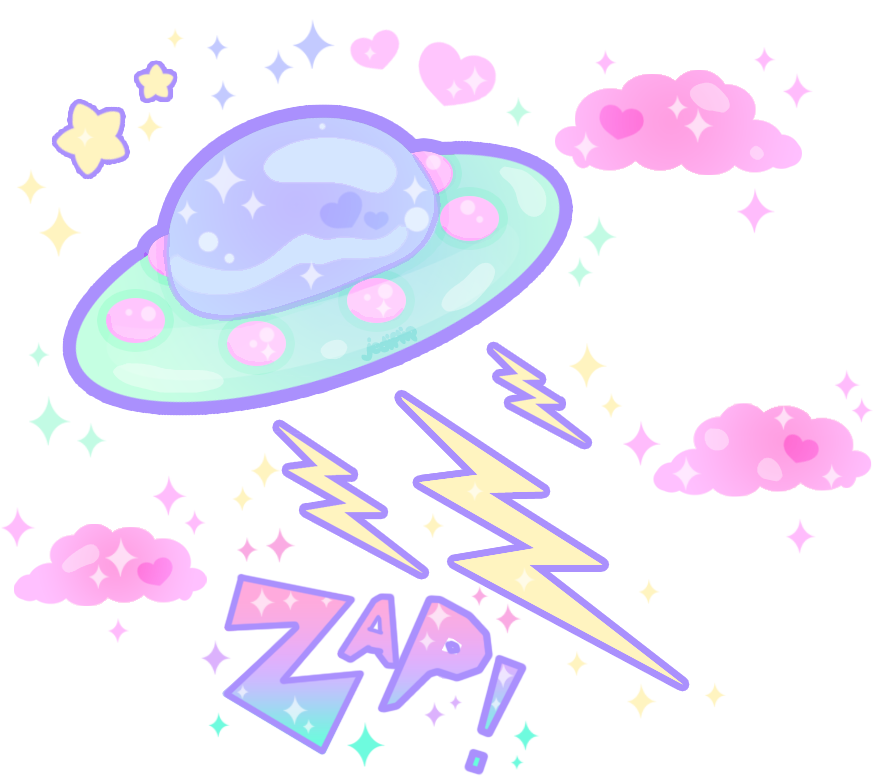 Sweet Space Invaders By Missjediflip - Alien Kawaii (890x804), Png Download