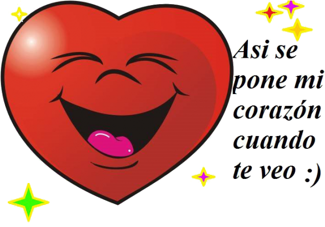 Corazones Felices (635x473), Png Download