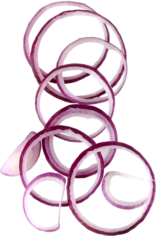 Onions Garlic - Red Onion Sliced Png (533x803), Png Download