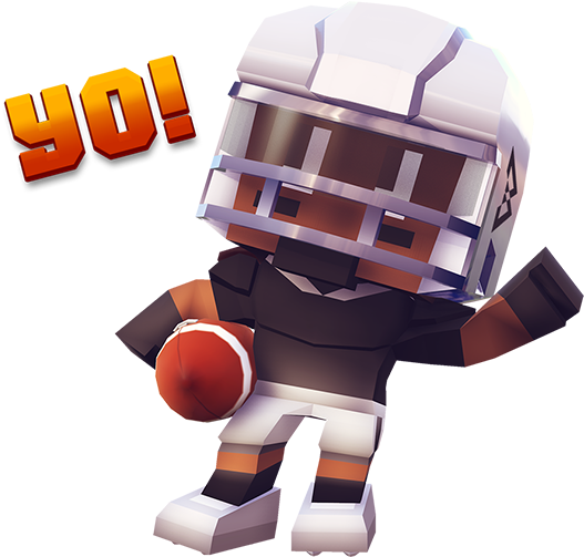 Marshawn Lynch Blocky Football Messages Sticker-8 - Marshawn Lynch Blocky Football (618x618), Png Download
