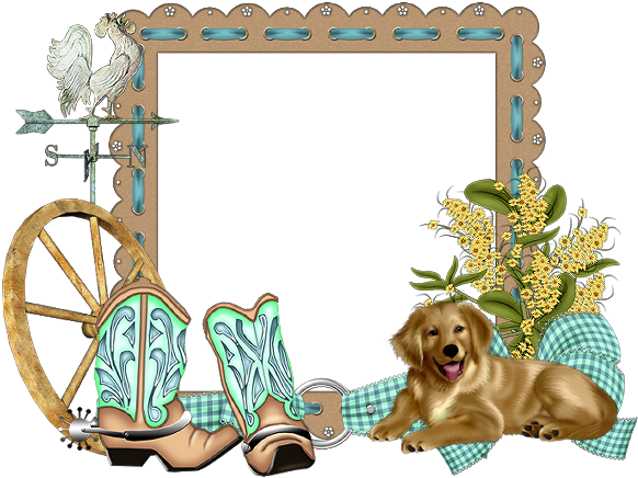 Venomouscreations W4e Countrygirl Cf - Country Photo Frame Png (600x465), Png Download