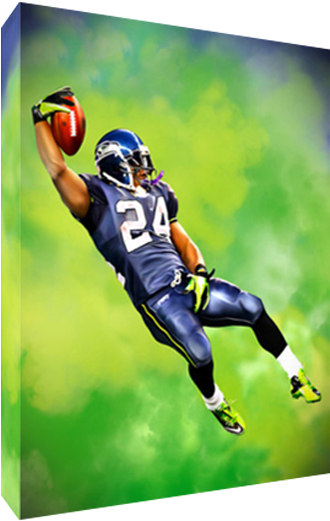 Art-wrench - Com - Marshawn Lynch Wallpaper Seahawks (600x600), Png Download