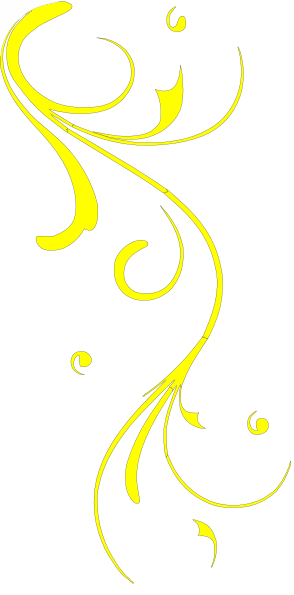 Yellow Swirl Clip Art - Transparent Yellow Swirls (294x595), Png Download