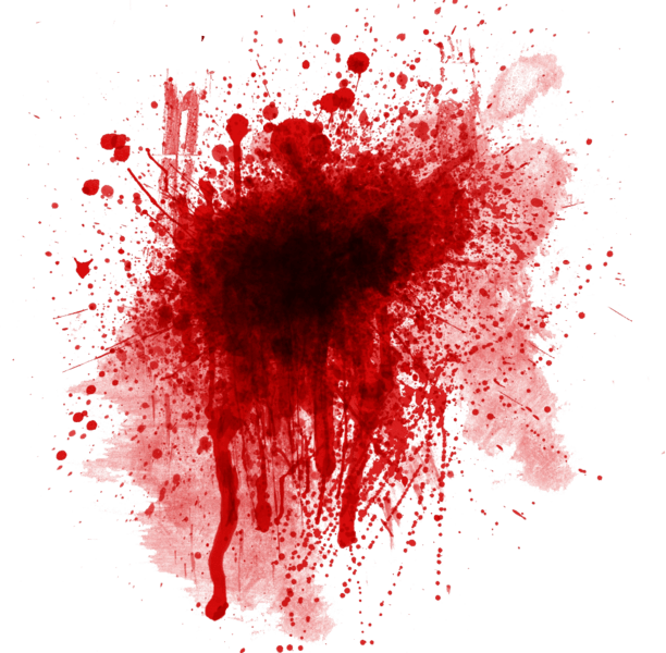 Blood Splatter (612x600), Png Download