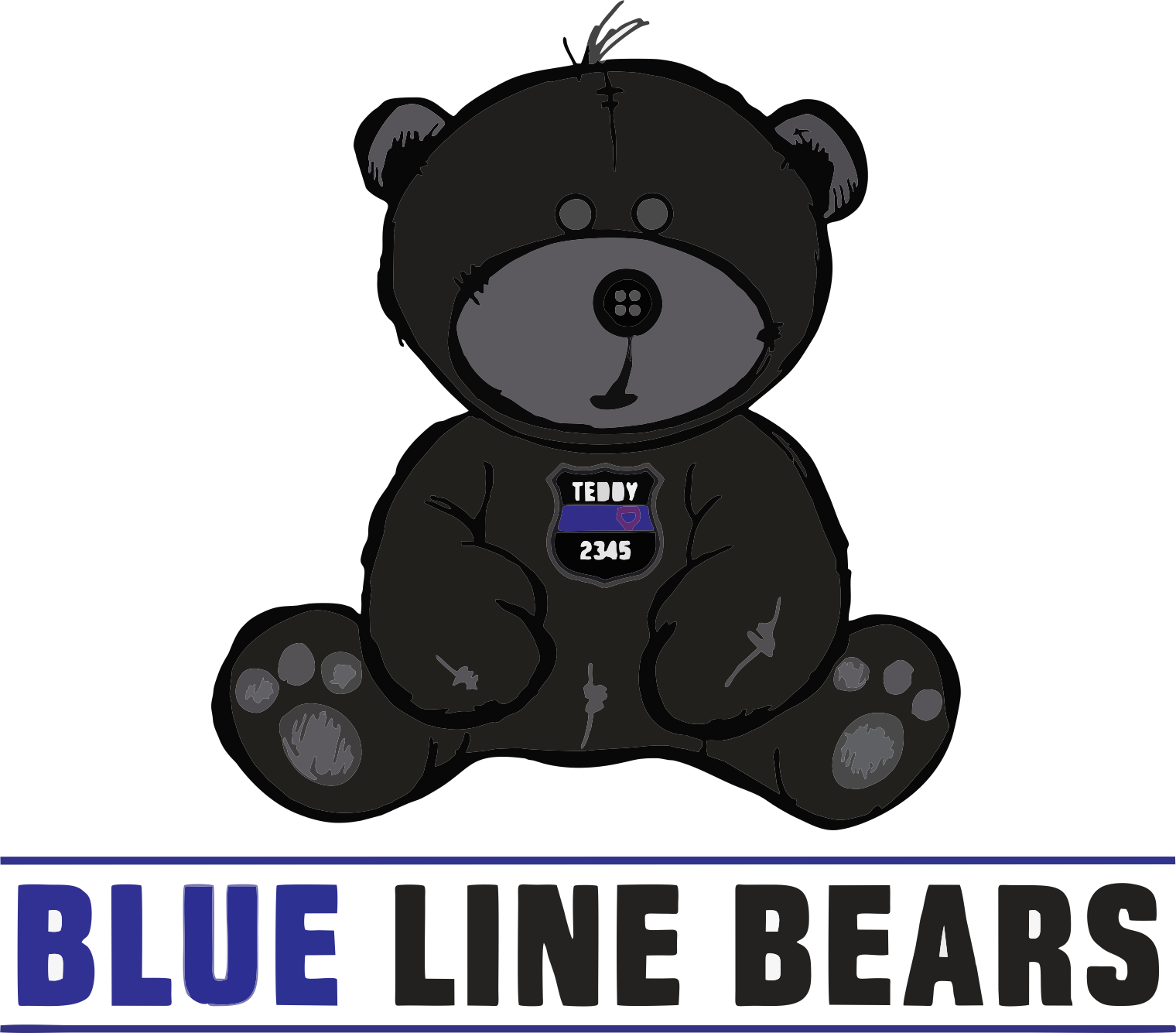Blue Line Bear Logo - Blue Line Bears (1520x1335), Png Download