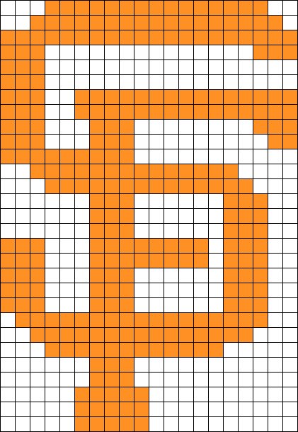 Sf Giants Logo Perler Bead Pattern / Bead Sprite - Perler Beads Patterns Sf Giants (421x610), Png Download