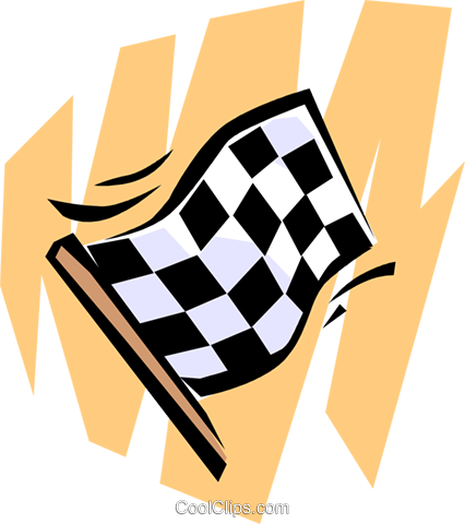 Checkered Flag Royalty Free Vector Clip Art Illustration - Facebook (426x480), Png Download