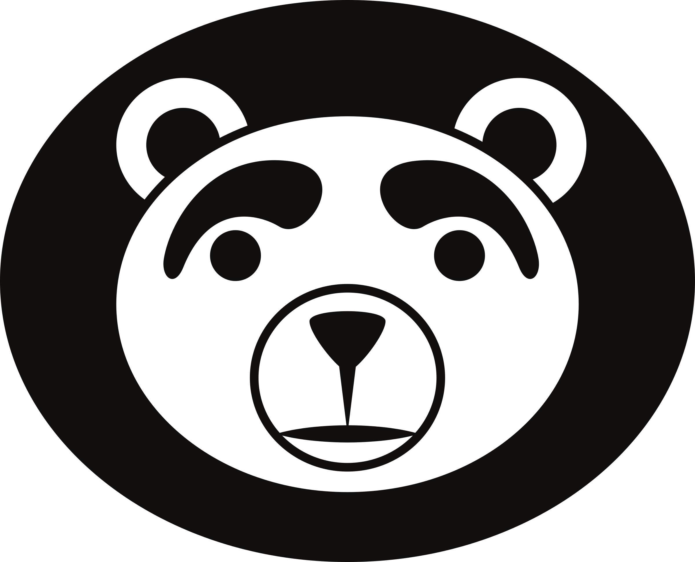 Bear Logo Computer Icons User Interface - Animals Artwork In Circle Shape (926x750), Png Download