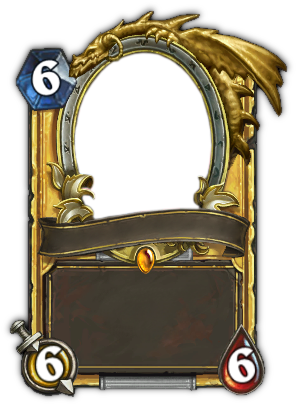 Hearthstone Card Png Svg Freeuse Library - Hearthstone Legendary Card Template (300x420), Png Download