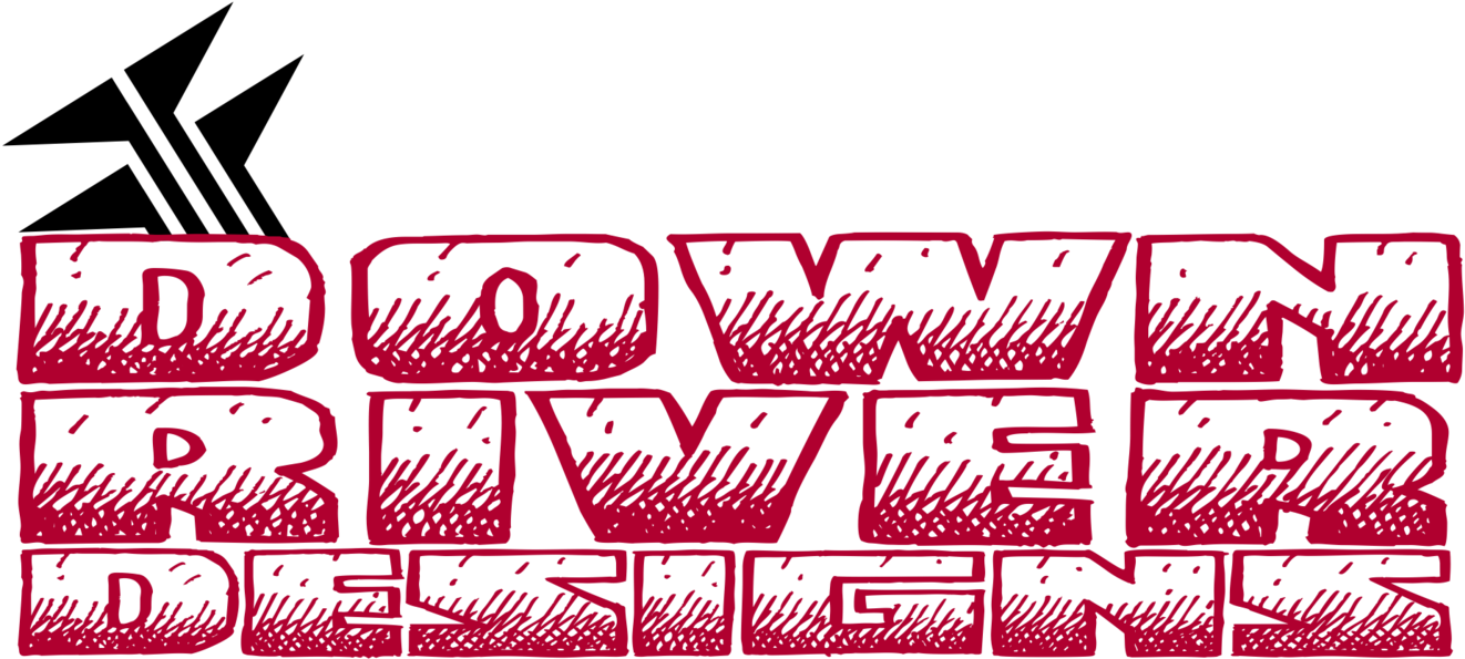 Down River Designs - River (1340x596), Png Download