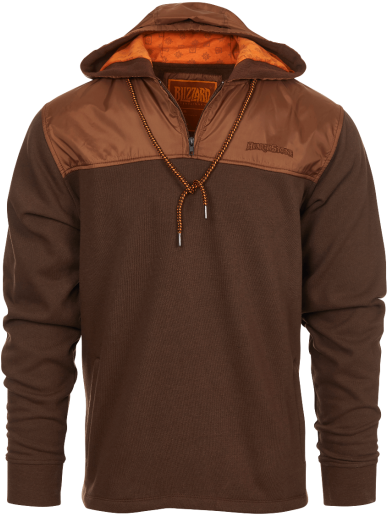 Hearthstone Half-zip Hooded Pullover - Sweater (550x550), Png Download