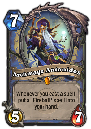 Archmageantonidus - Antonidas Hearthstone (307x465), Png Download